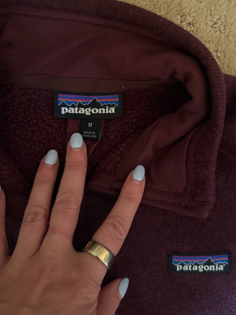 Patagonia Women’s Quarter Zip Better Sweater Fleece - Maroon - Picture 2 of 2
